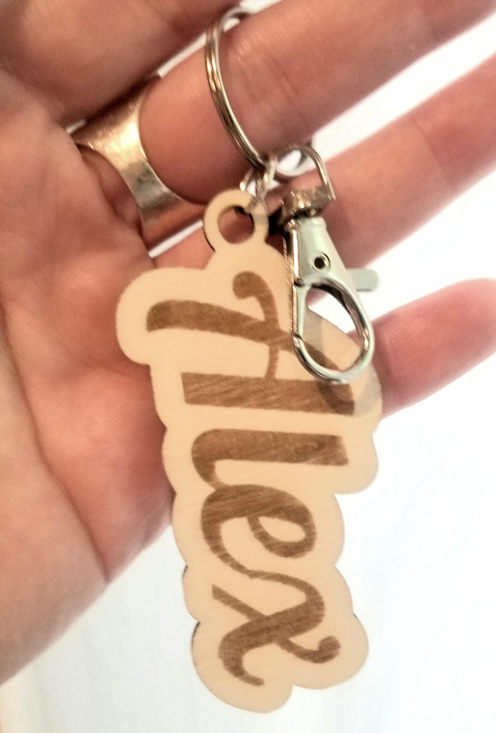 Custom stocking name tag, Christmas gift tags, wood name tag, Family stocking tags, Rustic name ornaments, Name keychain, party favors