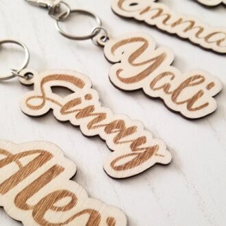 Custom stocking name tag, Christmas gift tags, wood name tag, Family stocking tags, Rustic name ornaments, Name keychain, party favors