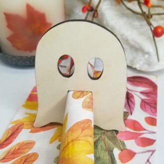 Halloween dinner party napkin rings, Ghost table decoration, holiday table decor, Bat table setting napkin holder, Spooky Table decoration