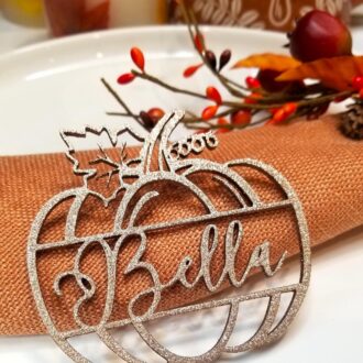 Thanksgiving place tag, Wood Pumpkin Name Card, Hosting Holiday Dinner Party, Thanksgiving Table setting, Fall decor Favors Friendsgiving