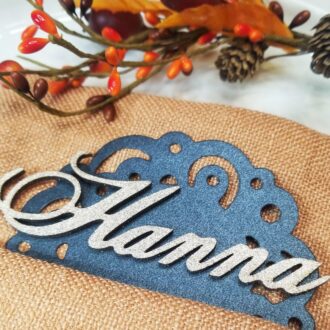 3D wooden place tags, Custom Dinner Party Name card, wedding name plate, laser cut name tag, Table place setting, event favors