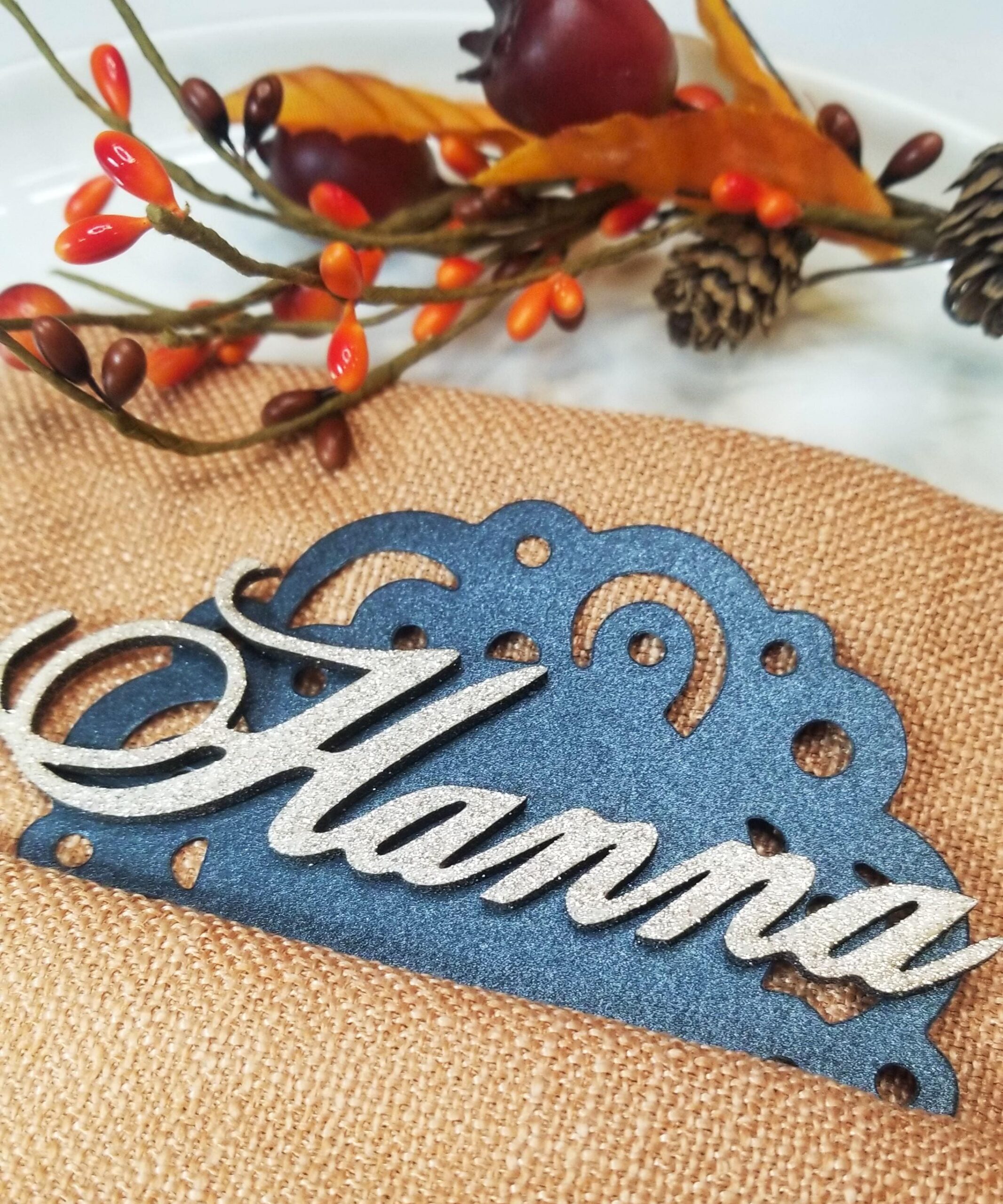 3D wooden place tags, Custom Dinner Party Name card, wedding name plate, laser cut name tag, Table place setting, event favors