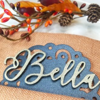 Custom wood place tags, Custom Dinner Party Name card, Birthday name plate, laser cut name tag, Table place setting, wedding favors keepsake