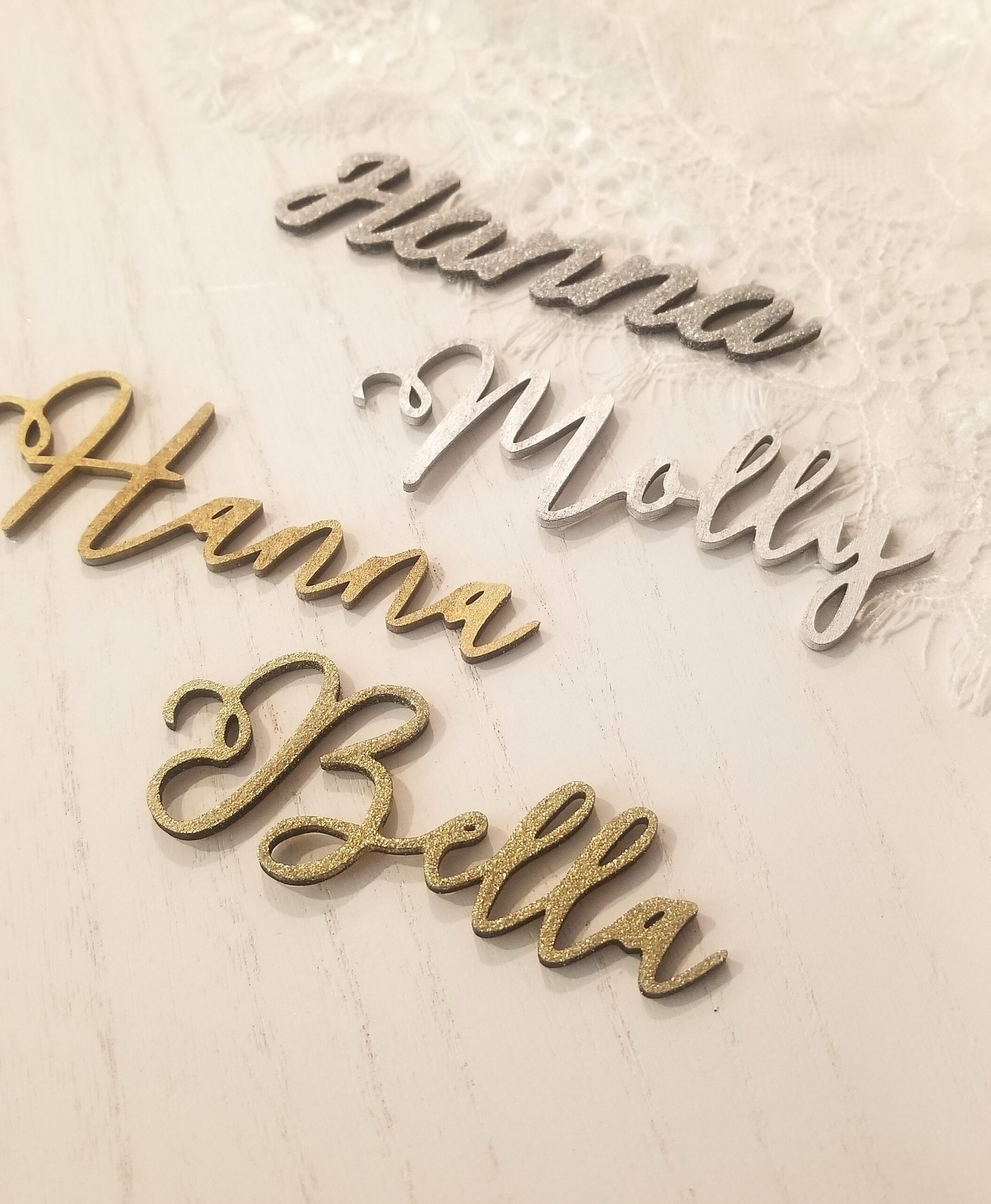 3D wooden place tags, Custom Dinner Party Name card, wedding name plate, laser cut name tag, Table place setting, event favors