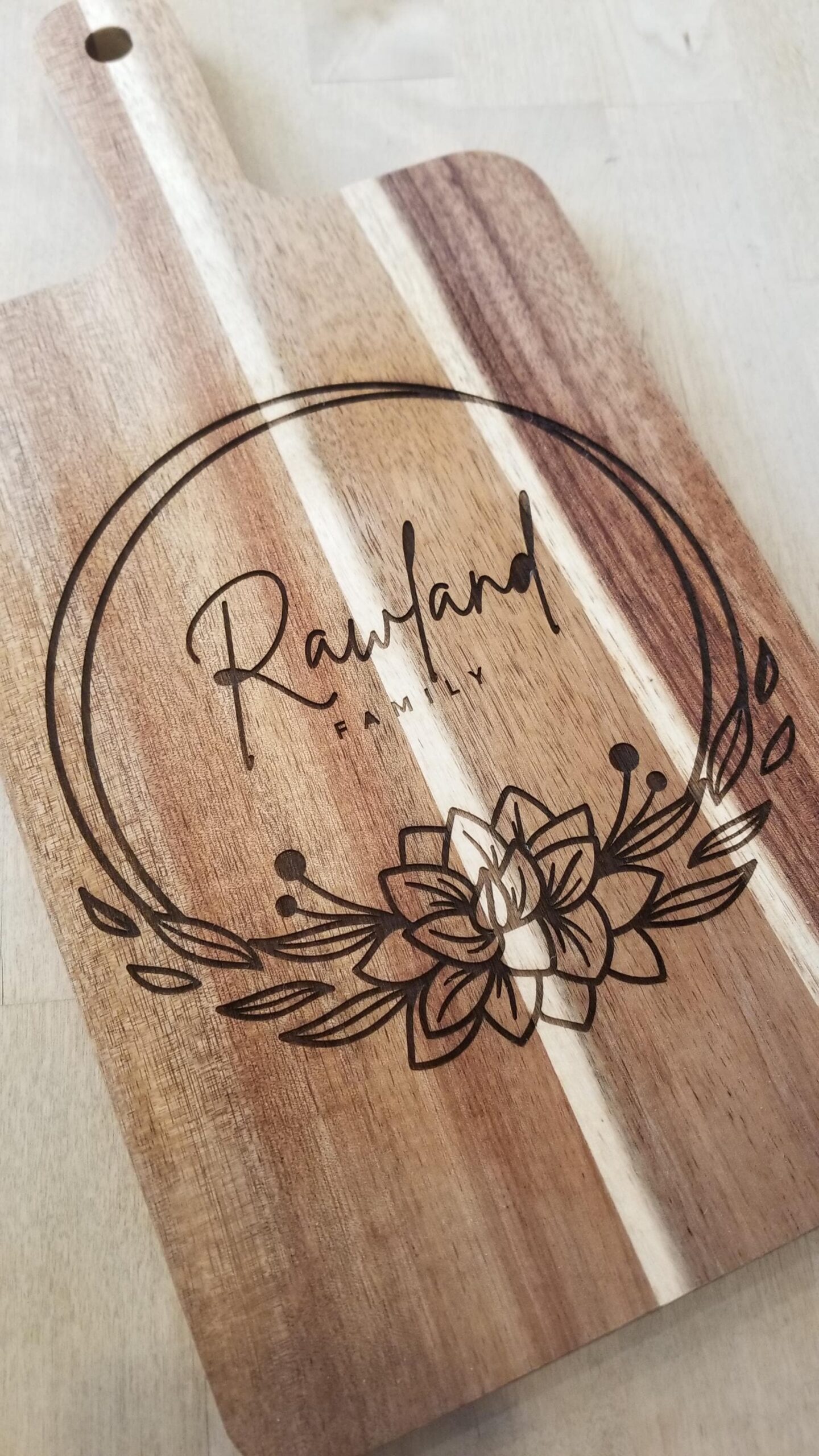 Custom cutting board, Personalized housewarming gift, Engraved Charcuterie board, realtor closing gift, New home owner gift, first home gift