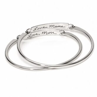 Actual Handwriting bracelet, Custom handwritten bar bangle, engraved signature cuff, Memorial Christmas Gift idea, Gold, Rose gold or silver