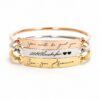 Actual Handwriting bangle, Custom handwritten bar bracelet, Personal engraved signature cuff, Memorial Keepsake Gift, silver bangle.