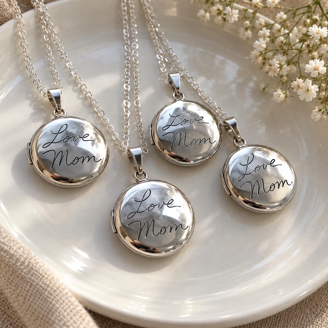 Custom handwriting Locket necklace actual handwritten Necklace personalized engraved keepsake jewelry gold/silver/rose gold locket necklace