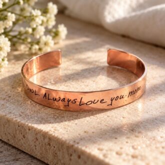 Actual Handwriting cuff bracelet, handwritten bracelet, custom signature cuff, personalized Keepsake Gift, silver, Rose gold, gold bangle